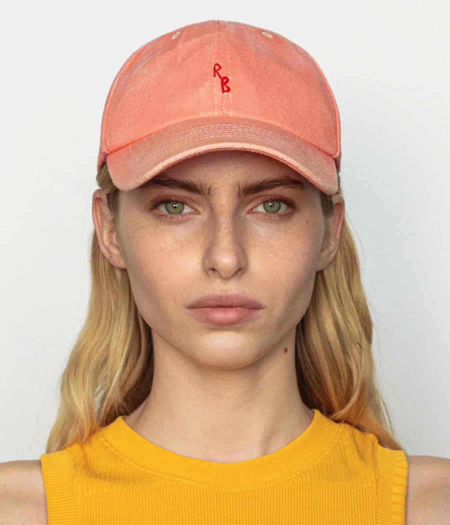 BASEBALL CAP IN WASHED PEACH